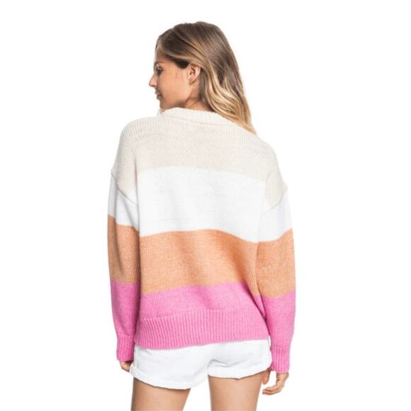 Roxy Too Far Sweater-Tapioca Size M - Picture 2 of 6